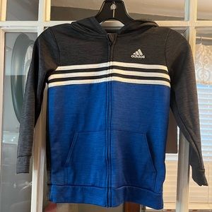 Adidas size 7 Boys zip up sweatshirt